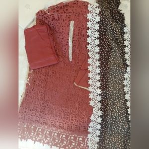 Pakistani lace work suit